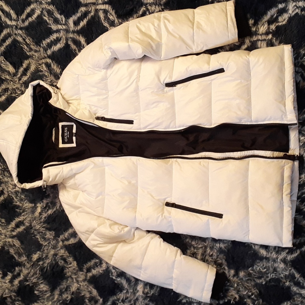 GUESS Small White Winter Coat